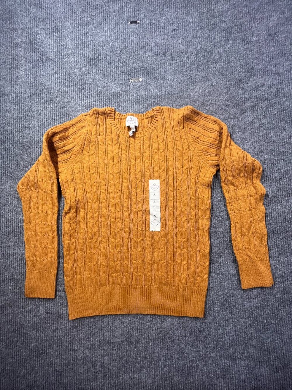 ST. Johns Bay Women's V Neck Long Sleeve Pullover Sweater Size Large